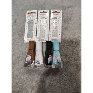 4 Sally Hansen Insta-Dri Pride Nail Polishes And 3 Accent Packs New